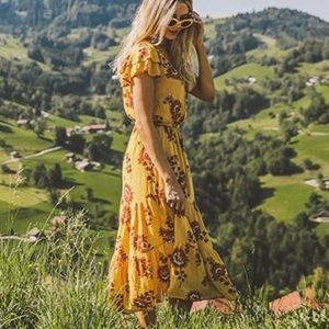 Amber Fillerup Flower Dress